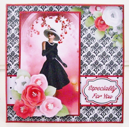 Under the Rose Arch Decoupage Card Mini Kit by Pam Stubley