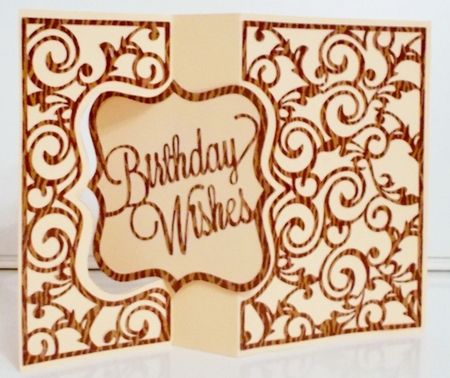 Birthday Wishes Bracket Swing Card by Pam Stubley