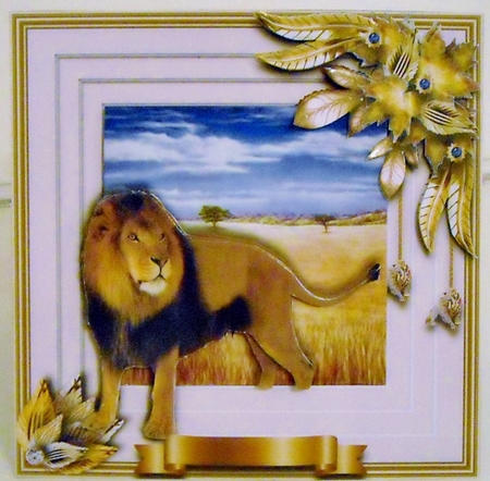 Animals Stepping Out - Lion by Pam Stubley