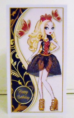 DL. Pretty Teens Card Front 8 by Pam Stubley