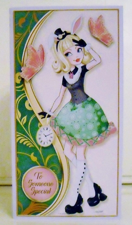DL. Pretty Teens Card Front 10 by Pam Stubley