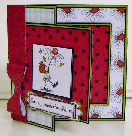 Red Daisies Mothers Day by Pam Stubley