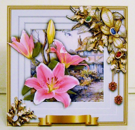 Blooms Bursting Out - Pink Lillium by Pam Stubley