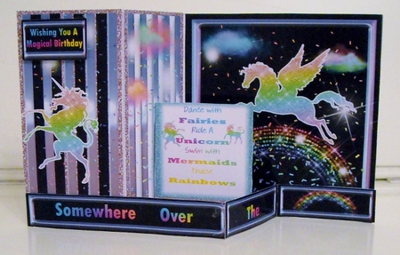 Z Fold Somewhere Over The Rainbow including Template by Pam Stubley