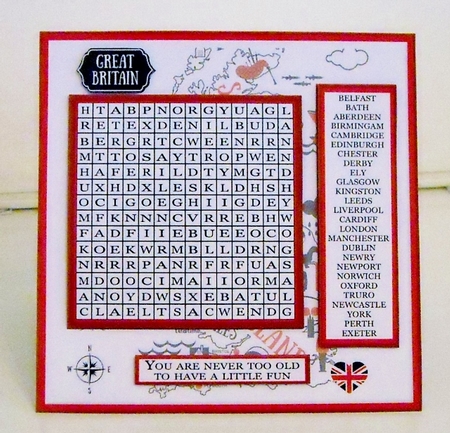 Wordsearch British Cities by Pam Stubley