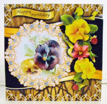 Bejewelled Blooms - Pansy by Pam Stubley