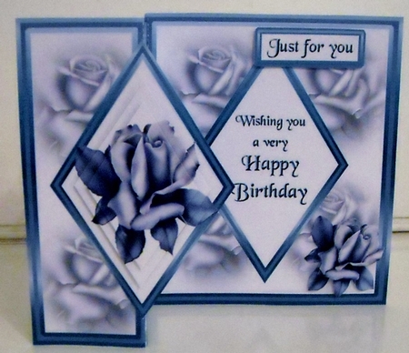 DFB Blue Roses by Pam Stubley