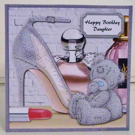 Tatty teddy with accessories by Pam Stubley