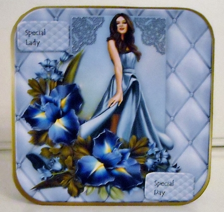 Beautiful lady and Spring Flowers Topper by Pam Stubley