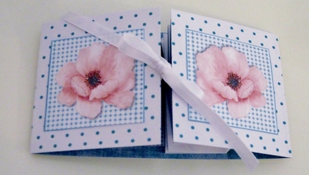 Exploding Card - Blush Pink Flowers by Pam Stubley