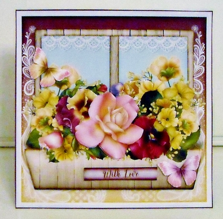 Flower Window Spring Bouquette Card Kit 1419 by Pam Stubley