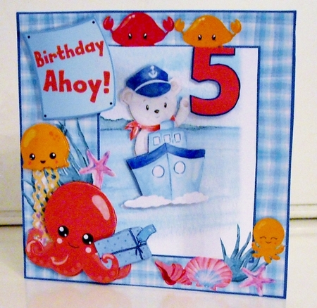 APERTURE FRONT 7x7 CARD KIT - Birthday Ahoy! by Pam Stubley