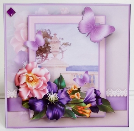 On the Terrace Decoupage Card Mini Kit by Pam Stubley