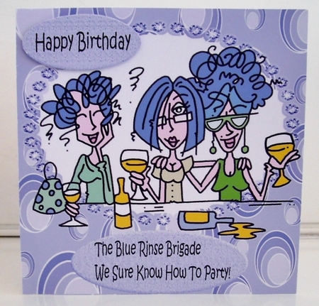 The Blue Rinse Brigade! We know how to party! 8x8 by Pam Stubley