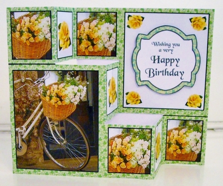 TSF Bicycle with yellow roses by Pam Stubley