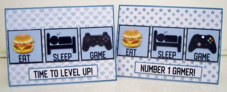 7x5 EAT SLEEP GAME by Pam Stubley