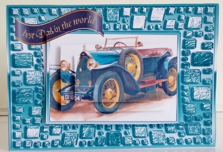 Bugatti in Mosaic Frame - Fathers Day or Birthday by Pam Stubley