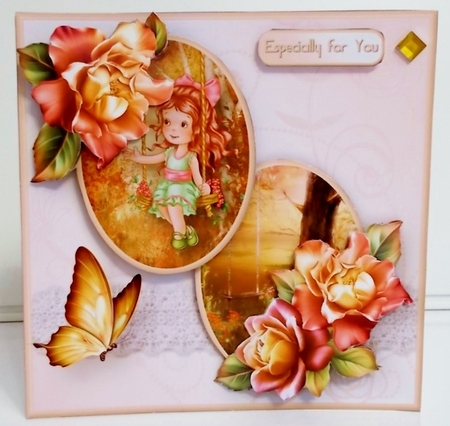 Playing in the Woods - Decoupage Card Mini Kit by Pam Stubley