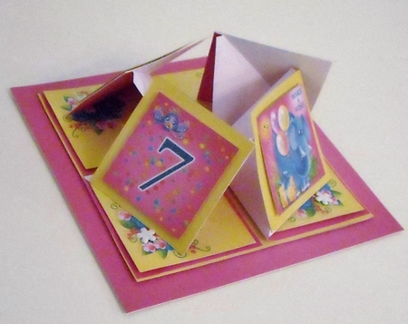 Birthday Age Elephant Quad Easel Kit-2 by Pam Stubley