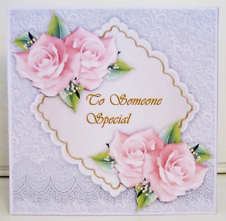 Pastel Roses  Someone Special Quick card by Pam Stubley