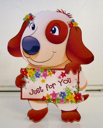 Patch the Puppy 3D A Frame Card by Pam Stubley