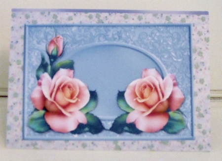 Pretty Roses, pansies and Hydrangeas kit 4 A5 cards by Pam Stubley