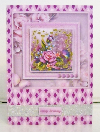 Fantasy Garden Stacked Card Front by Pam Stubley