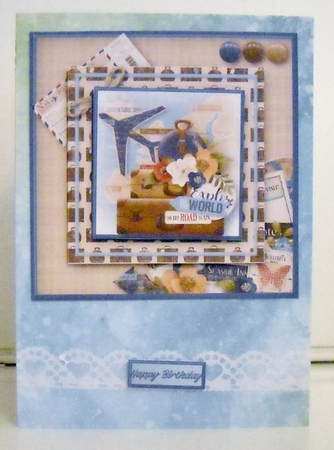 On the Road Stacked Card Front by Pam Stubley