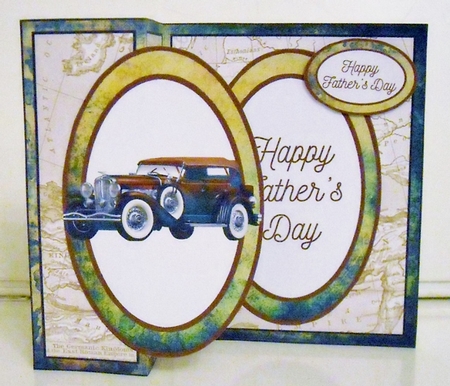 Fathers Day Vintage Z Fold by Pam Stubley