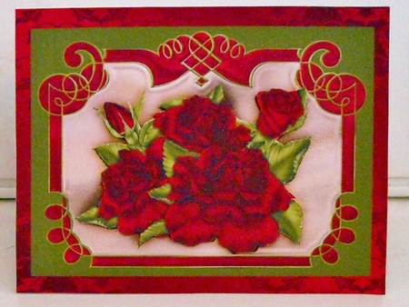 Rose Red Pop up Card Mini Kit by Pam Stubley