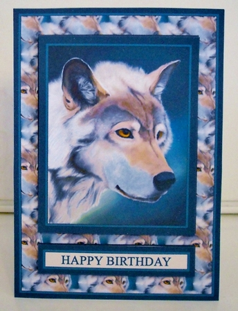 Wolf Topper - Fathers Day/Birthday by Pam Stubley