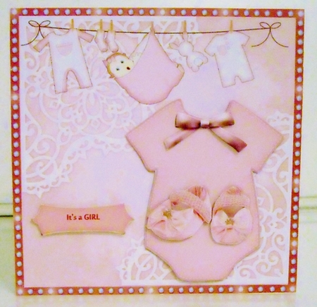 New baby Girl Onesie Cute shoes by Pam Stubley
