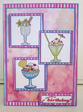 Sweet Birthday Watercolour by Pam Stubley