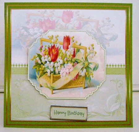Basket of mixed flowers by Pam Stubley