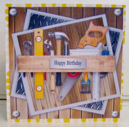 Builders Tools 2 8x8 by Pam Stubley