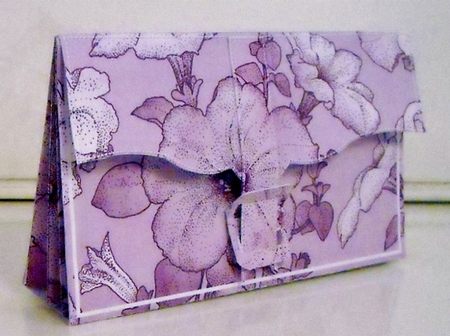 Flora Lilac 3D File Purse Mini Kit by Pam Stubley