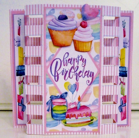 Cookies and Cakes Box Fold Card by Pam Stubley
