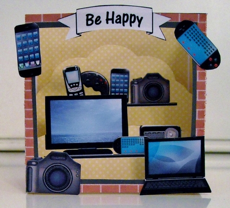 3D Shadow Box Card Mini Kit  -  The Little Gadgets & Gizmos Shop by Pam Stubley