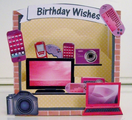 3D Shadow Box Card Mini Kit  -  The Little Gadgets & Gizmos Shop by Pam Stubley
