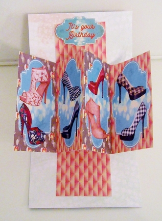 MAD ABOUT SHOES NEW TWIST & POP CARD KIT by Pam Stubley
