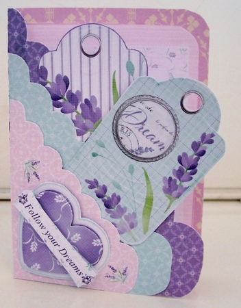 Follow Your Heart Scalloped Edge Pocket Card Kit by Pam Stubley