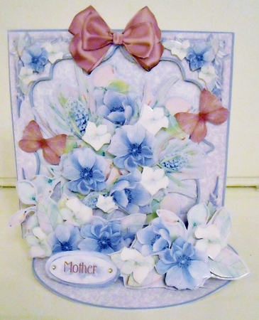 GIANT EASEL TABLEAU - GARDEN BOUQUETS - Blue Poppies by Pam Stubley