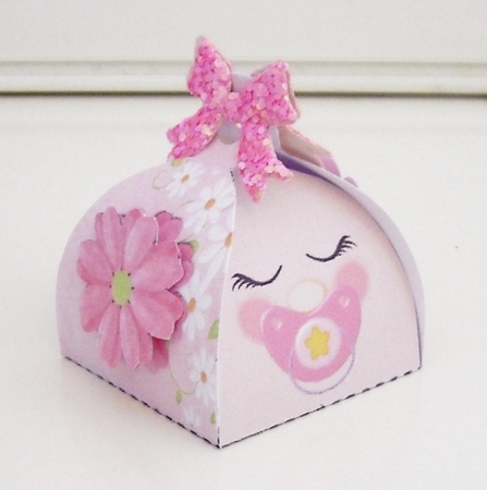 BABY GIRL SHOWER FAVOR BOX - BHB 4 by Pam Stubley