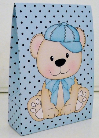 3D Gift Bag Mini Kit - Cute Little Austin Bear by Pam Stubley