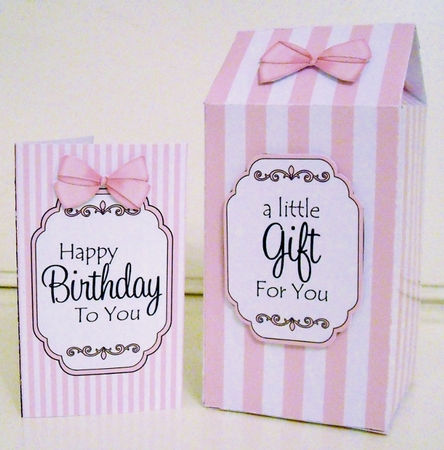 3D Candy Stripe Milk Carton Treat Box Mini Kit by Pam Stubley
