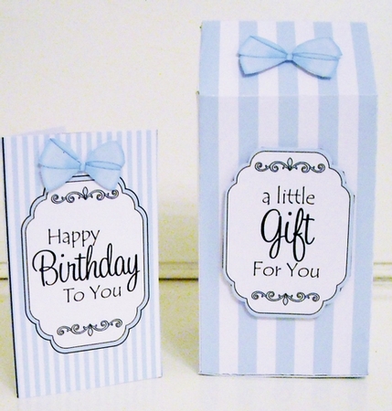 3D Candy Stripe Milk Carton Treat Box Mini Kit by Pam Stubley