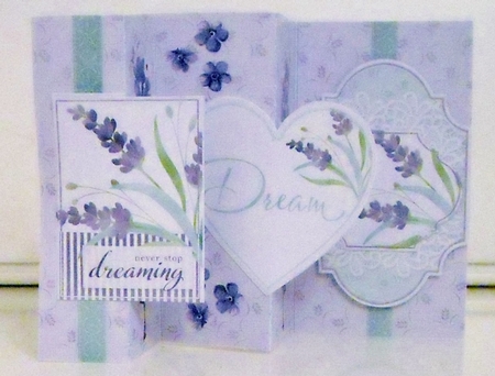Never Stop Dreaming Double Fold Back Card & Envelope by Pam Stubley