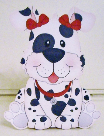 3D Cute Canine Treat Box Gift Set Mini Kit - Little Spotty Dog Mitzi by Pam Stubley