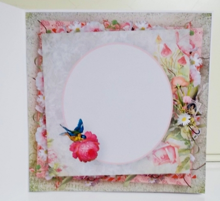Shabby Rose and Pearls Insert by Pam Stubley