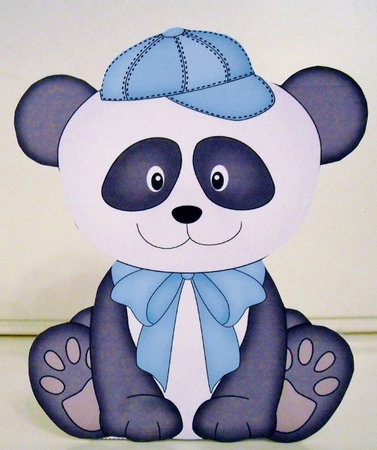 3D Cute Bear Treat Box Gift Set Mini Kit - Cute Little Panda Bear Chi Chi by Pam Stubley